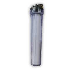R5 Water Filters - 20" Single Stage 3/4" BRASS Outlets - PLUS Pre-filled Refillable Filter WITH 64 ozs. Coconut GAC