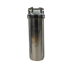 R5 Water Filters - 10" Stainless Steel Single-Stage 3/4" BRASS Outlet/Inlet