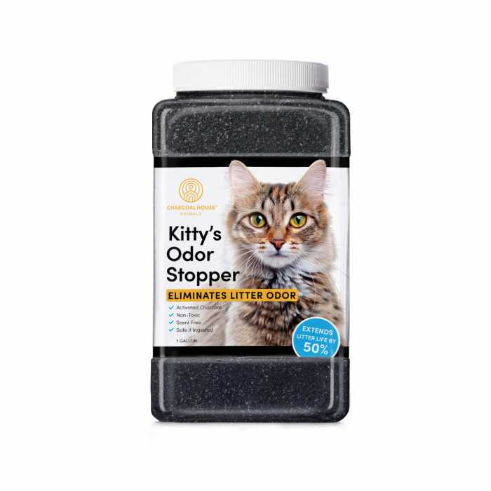 Kitty's Odor Stopper - Cat Litter Odor Control - Eliminates Odor Naturally - Fragrance Free
