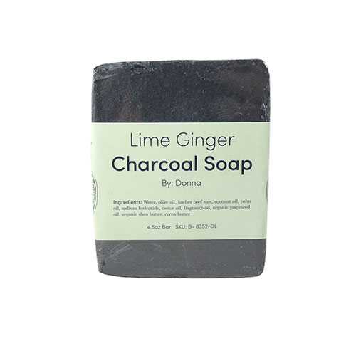 Lime Ginger Activated Charcoal Soap - By Donna